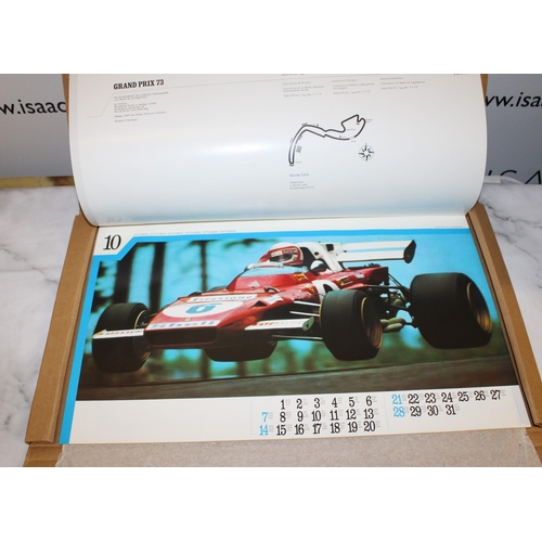 376 - Vintage 1973 Grand Prix Calendar - Unused in Cardboard Sleeve