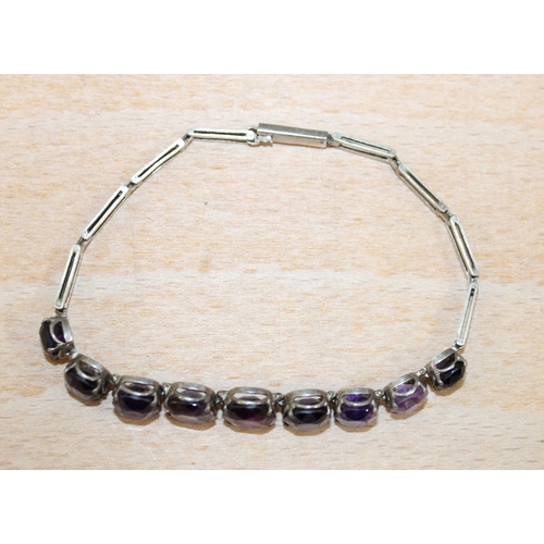 118 - Vintage Amethyst Bracelet