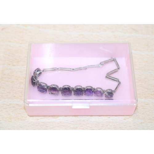 118 - Vintage Amethyst Bracelet