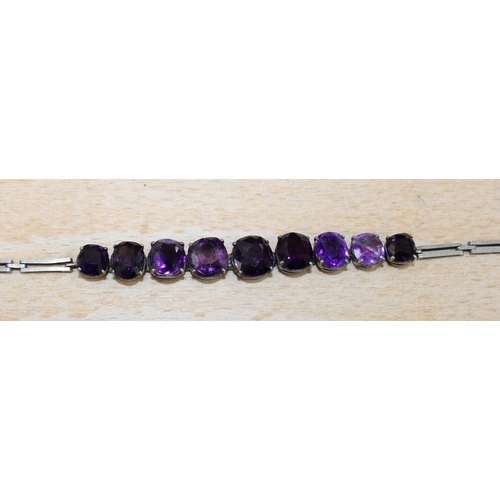 118 - Vintage Amethyst Bracelet