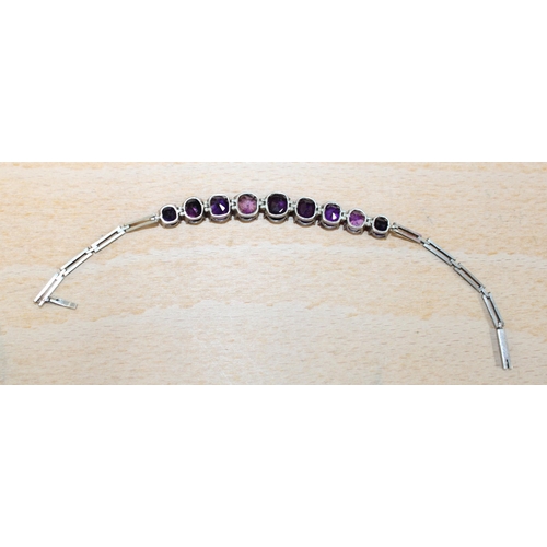 118 - Vintage Amethyst Bracelet