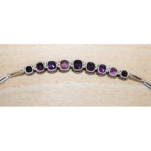 118 - Vintage Amethyst Bracelet