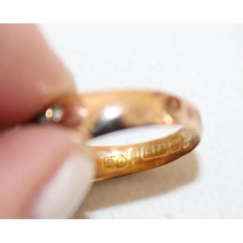 90 - Stamped 9 375 Gold Ring Total Weight-1.45g Size-Q