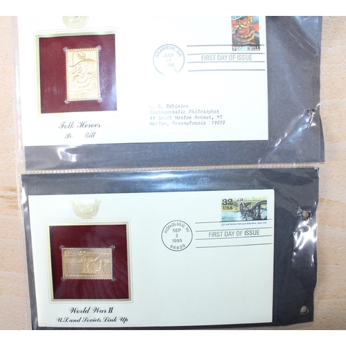 231 - First Day Issue 22ct Gold Stamp Replicas