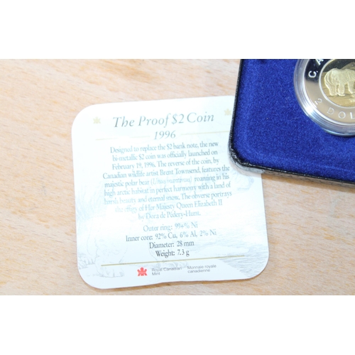 237 - 1996 Proof $2 E'preuve Canada 2 Dollars Coin In Box