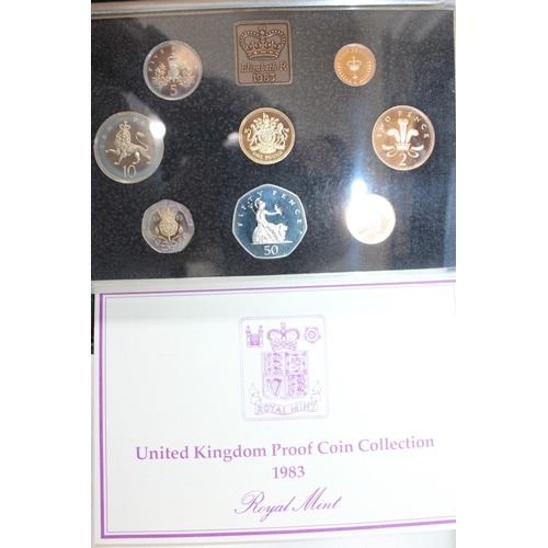 243 - Two Royal Mint UK 1983 & 1984 Proof Coin Collection