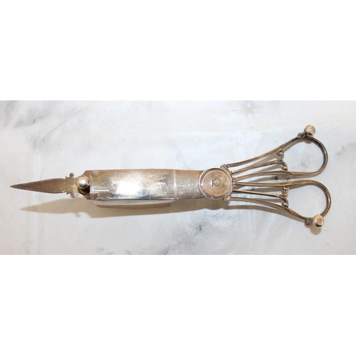 27 - Silver Hallmarked Candle Snuffer/Wick Trimmer Weight-90g