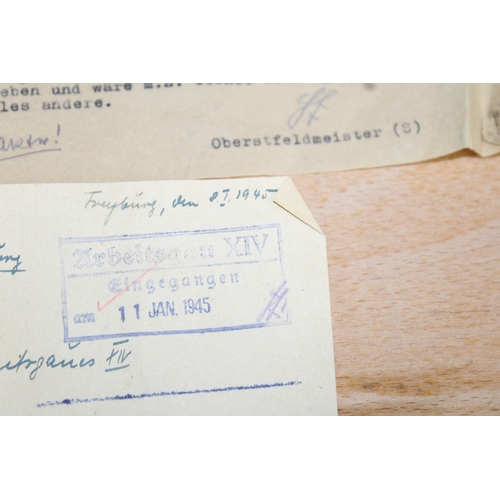 358 - German War Time Paperwork