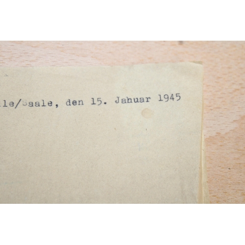 358 - German War Time Paperwork