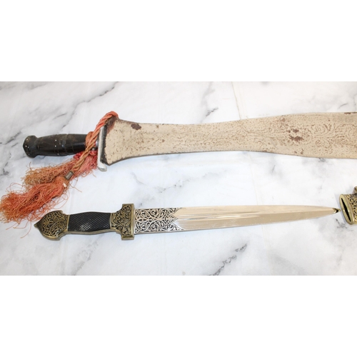 350 - Ceremonial Sword and Dagger in Sheath - Collection Only