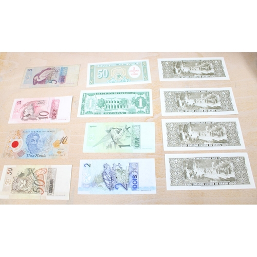 254 - Mixed Brazilian and other Currency Notes