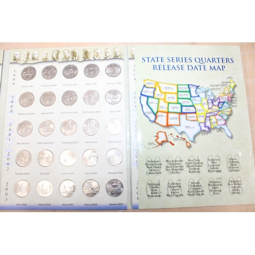 260 - 1999-2008 State Series Quarters Complete 100 Coin Set Philadelphia & Denver Mints