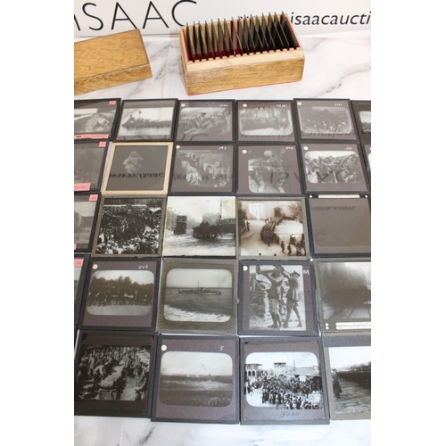 354 - Large Quantity of Military Related Magic Lantern Slides