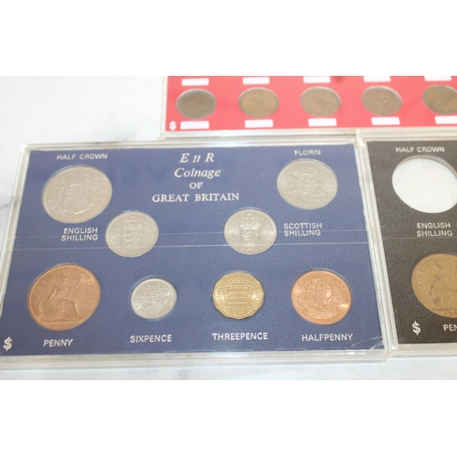 299 - Three Coin Sets in Cases