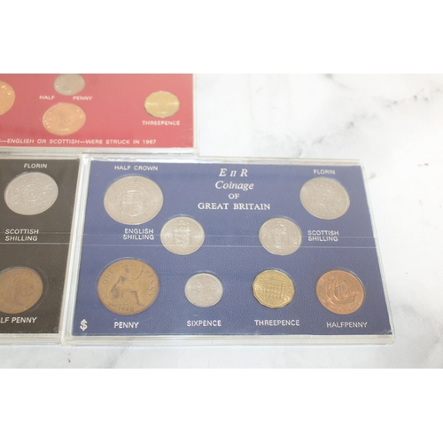 300 - Three Coin Sets in Cases