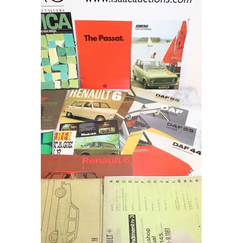 378 - Quantity Of Old Car Manuals/ Catalogues Etc