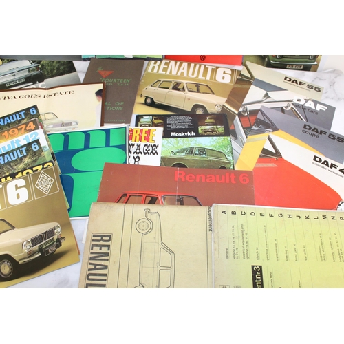 378 - Quantity Of Old Car Manuals/ Catalogues Etc