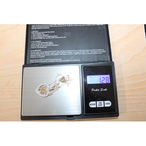 95 - Stamped 375 Gold Necklace & Pendant In A Box
Length-18 in
Weight-1.28g
All Proceeds Go To Charity