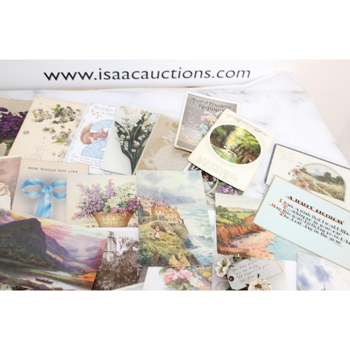 184 - Quantity of Vintage Postcards - Greeting / Scenic Scenes