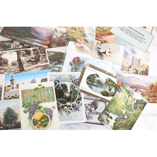 184 - Quantity of Vintage Postcards - Greeting / Scenic Scenes