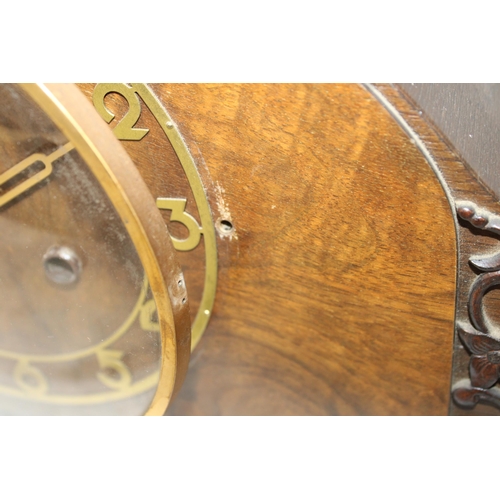 328 - Two Wooden Antique Mantel Clocks - Both Untested

German DGRM Mahogany Napoleon Hat Chiming Clock
Ki... 