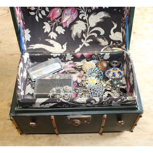 143 - Jewellery Box with Ladies Fashion Items and Watches