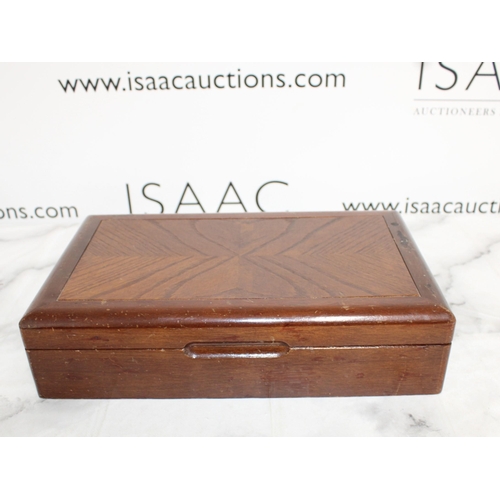 146 - Wooden Box Containing Jewellery Items