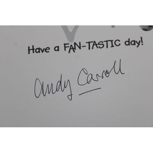 375 - Small Quantity Of Sporting Programmes & Signed Birthday Card From Andy Carroll