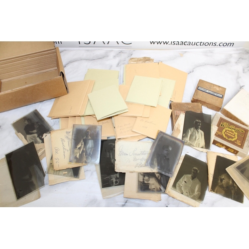 53 - Quantity of Glass Photographic Slides and empty Lantern boxes.