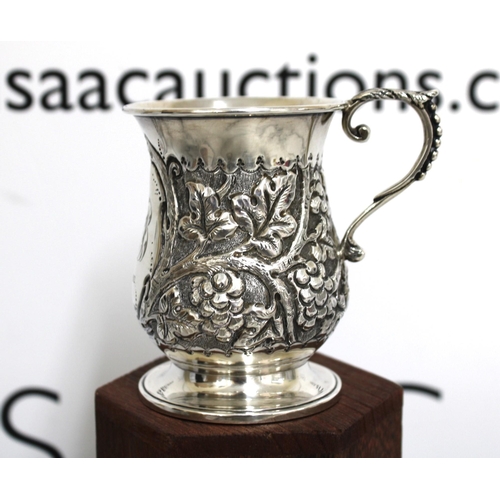 501 - Silver Hallmarked Christening Cup Weight-115g
Inscribed JHB 28-6-1902
Height-9cm