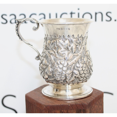 501 - Silver Hallmarked Christening Cup Weight-115g
Inscribed JHB 28-6-1902
Height-9cm