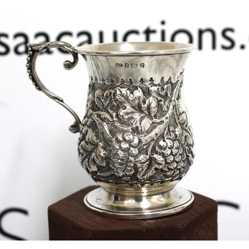 501 - Silver Hallmarked Christening Cup Weight-115g
Inscribed JHB 28-6-1902
Height-9cm