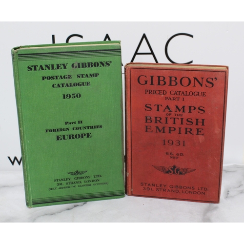 19 - Two Stanley Gibbon's Hardback Books 1931-1950
Stamps British Empire 1931
Part II Foreign Countries 1... 