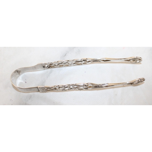 508 - Silver Hallmarked Sugar Tongs Total Weight-35g