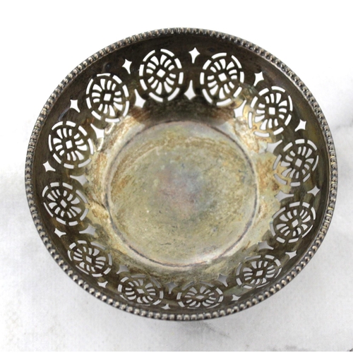 514 - Silver Hallmarked Bon Bon Dish 8cm x 8cm