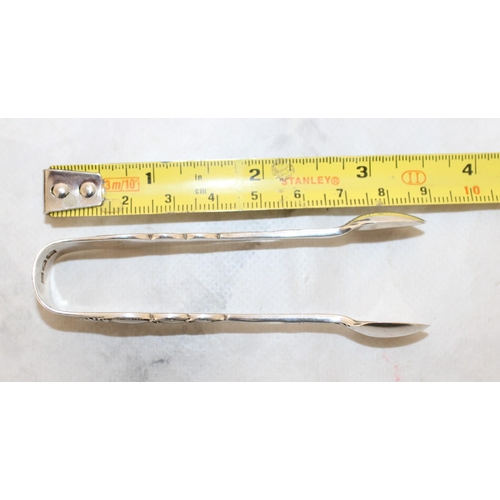 517 - Silver Hallmarked Sugar Tongs