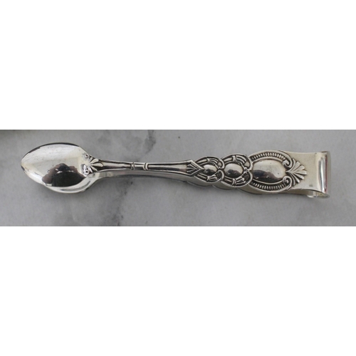 517 - Silver Hallmarked Sugar Tongs