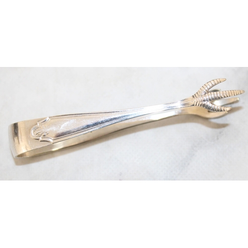 519 - Stamped EP Sugar Tongs