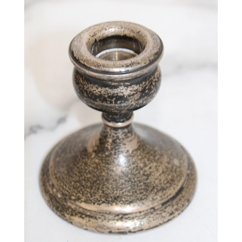 520 - Silver Hallmarked Candle Stick Height-7cm Weight-105g