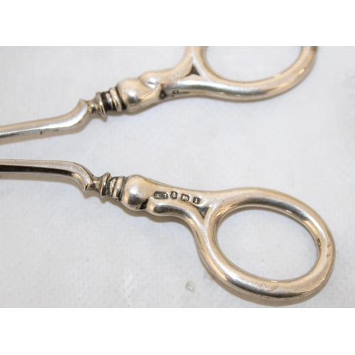 528 - Silver Hallmarked Handled Scissors