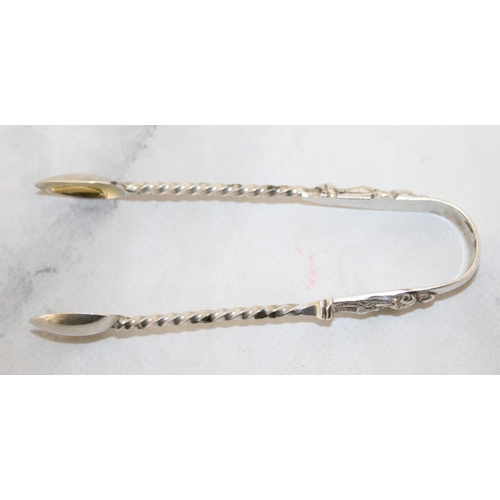 529 - Silver Hallmarked Sugar Tongs