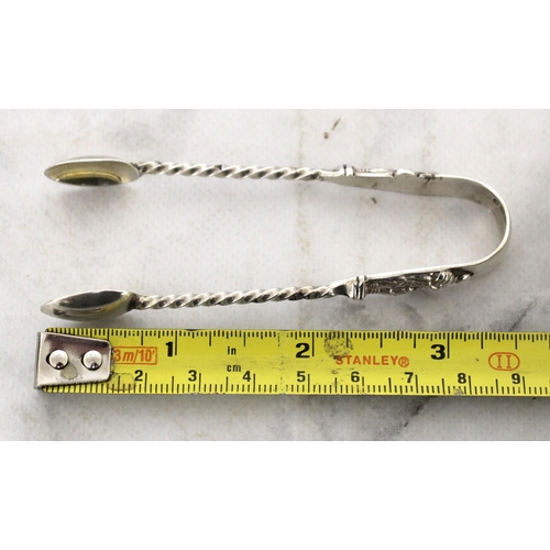 529 - Silver Hallmarked Sugar Tongs