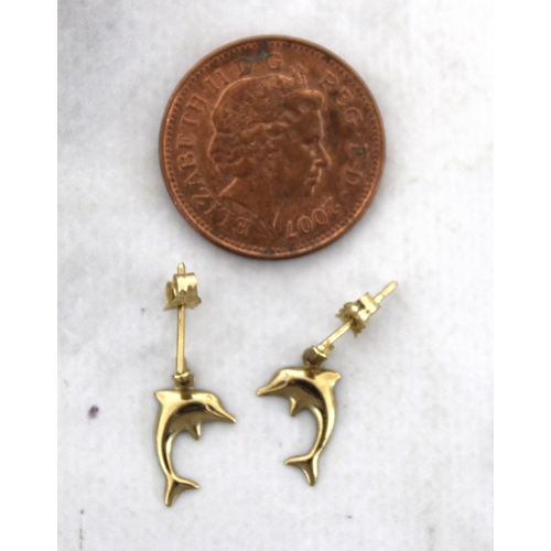 590 - Stamped 9ct Gold Dolphin Earrings In A Box
Weight- 0.44gms
All Proceeds Go To Charity