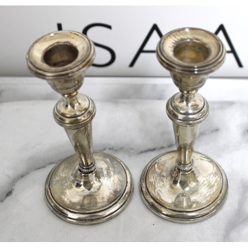 532 - Pair Of Silver Hallmarked Candle Sticks Total Weight-215g
Height-13cm
All Proceeds Go To Charity