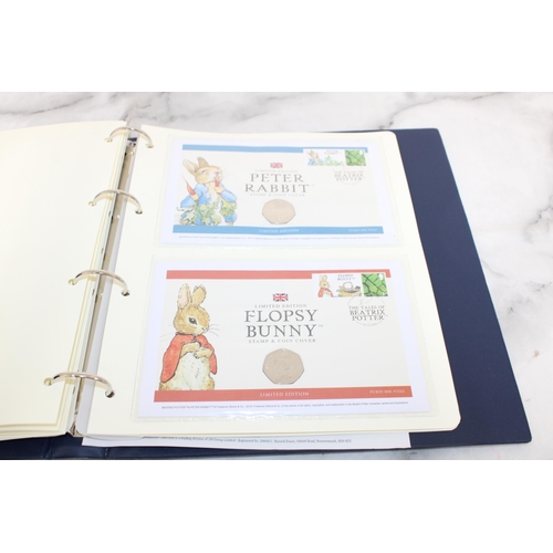 406 - The Tales Of Beatrix Potter UK Coin Cover Collection In Folder