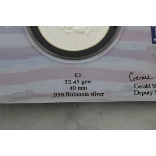 244 - British Royal Mint Ladies Of Liberty U.S Silver Eagle & U.K Silver Britannia Set