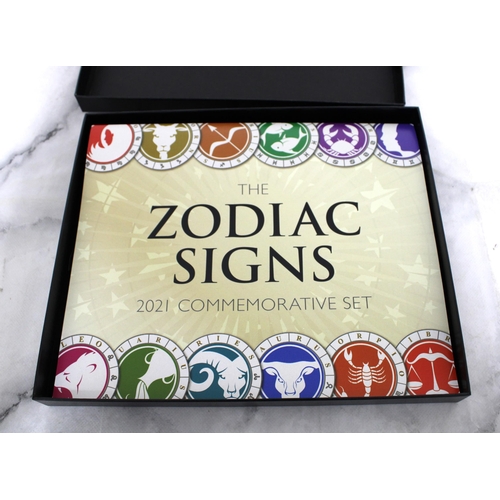 246 - THE ZODIAC SIGNS 2021 COMMEMORATIVE SET IN BOX