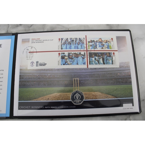 248 - 2019 CRICKET WINNERS FIFTY PENCE SILVER COIN COVER