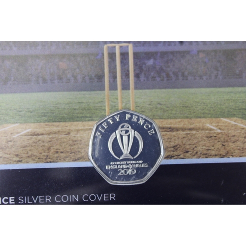 248 - 2019 CRICKET WINNERS FIFTY PENCE SILVER COIN COVER