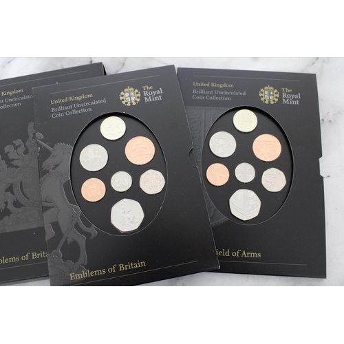 255 - THE ROYAL MINT UK BRILLIANT UNCIRCULATED COIN COLLECTION EMBLEMS OF BRITAIN